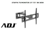 Staffa Tv/Monitor 37/72 Bk New Max 50Kg Max Vesa 6...