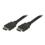 Cavo Hdmi+Ethernet 4K 1Mt M/M Bk