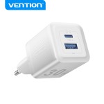 Alimentatore 2 porte USB A+C GaN 5V-9V-12V-20V 30W...