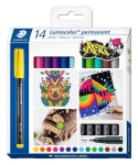 Staedtler Confezione da 14 pennarelli indelebili -...