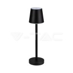 V-TAC Lampada LED da Tavolo 3W Colore Nero ricaric...
