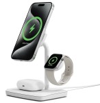 Qi2 3-In-1 Chargebase 15W Wireless White