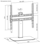 Staffa Tv/Monitor  Tavolo Appoggio Vesa 400X400 Da...
