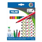 Pennarelli Milan, confezione da 12 - Punta fine da...