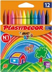 Bic Kids Plastidecor Scatola da 12 Matite Cera - E...