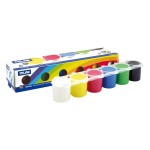 Milan Confezione da 6 Barattoli Tempere 25ml + 1 P...