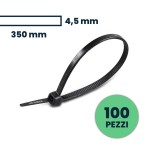 V-TAC Fascetta per Cavi 4.5*350mm Colore Nero (Con...