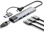 Hub Usb 3.0 Adattatore Type-C Neura 3*Usb 3.0 + Rj...