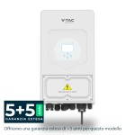 V-TAC Inverter Fotovoltaico Monofase Ibrido On-Gri...