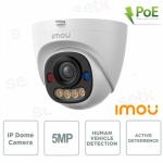 Imou Telecamera IP PoE Dome 3K 5MPX AI IR 30mt IP6...