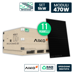 AIKO Set 5kW con 11 Pannelli Solari N-Type ABC Bif...