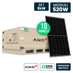 AIKO Set 5kW con 10 Pannelli Solari 520W TIER-1 N-...