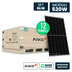 AIKO Set 6kW con 12 Pannelli Solari 520W TIER-1 N-...