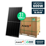 AIKO Bancale 18kW con 31 Pannelli Solari AIKO 600W...