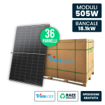 V-TAC Bancale 18kW con 36 Pannelli Solari 505W Tri...