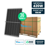 V-TAC Bancale 16kW con 36 Pannelli Solari 420W Tri...