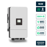 V-TAC Inverter Ibrido Trifase LV Deye 5kW WiFi CEI...