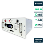 Compra V-TAC Batteria Accumulo Rack LV 9.6kWh LFP 48V 200... V-TAC Batteria Accumulo Rack LV 9.6kWh LFP 48V 200...