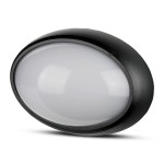 V-TAC Plafoniera LED Ovale 12W Colore Nero 3000K I...