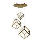 V-TAC Lampadario LED a 3 Cubi 46W 56*48.5*156cm Co...