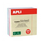 Apli Funny Cubo da 400 Sticky Notes 75 x 75 mm - C...