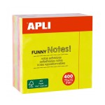 Apli Funny Cubo da 400 Note Adesive 75 x 75 mm - C...