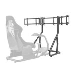 Cromad Stand per tre TV Racing Simulator Cockpit S...