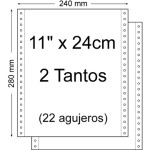 Carta su modulo continuo 11" x 240 mm - Set di 2 A...