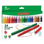 Alpino Confezione da 24 Pennarelli Scuola - Punta ...