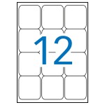 Etichette bianche permanenti Apli 63,5 x 72,0 mm 1...