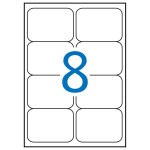 Etichette bianche permanenti Apli 99,1 x 67,7 mm 1...