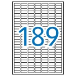 Etichette bianche permanenti Apli 25,4 x 10,0 mm 1...