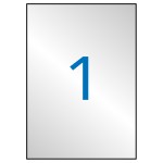 Etichette Apli Silver Metallic 210,0 x 297,0 mm 20...