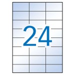 Etichette trasparenti permanenti Apli 70,0 x 37,0 ...