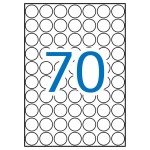 Apli Confezione da 1.050 Etichette Rotonde Ø 19mm...