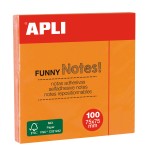 Apli Funny Sticky Notes 75x75mm - Blocco da 100 Fo...