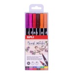 Apli Brush Marker Confezione da 12 pennarelli acqu...