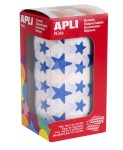 Apli Blue Star Gomets - 12,5 mm e 19,5 mm - Adesiv...