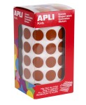 Apli Gomet Rotondi Permanenti Marrone - Ø 15mm - ...