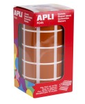 Apli Gomet Quadrati Marrone - 20x20mm - 59 Fogli P...