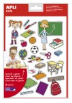 Borsa Apli di adesivi a tema scolastico - 78 adesi...