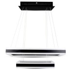 V-TAC 115W Soft Light Chandelier Dimmable Black 30...