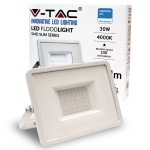 V-TAC PRO Faro LED SMD Chip Samsung 30W Colore Bia...