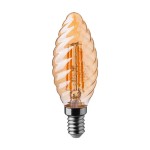V-TAC Lampadina LED E14 4W Candela Tortiglione Fil...