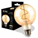 V-TAC Lampadina LED E27 4W G95 Filamento Ambrato 2...