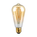V-TAC Lampadina LED E27 5W ST64 Filamento Ambrato ...
