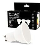 V-TAC Faretto LED GU10 4,5W 110° Copertura Satina...