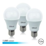Elbat Confezione da 3 Lampadine LED A60 12W - 1080...