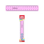 Righello Erichkrause - 15 cm - Rosa - Sacchetto in...
