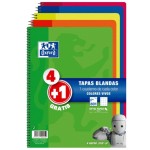 Oxford Pack 4+1 Quaderni Spirali Formato Folio Qua...